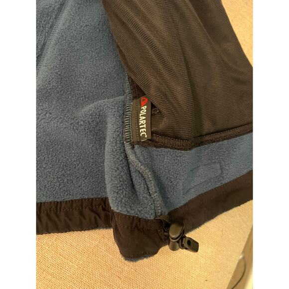 REI mens polartec fleece zip in jacket blue large coat EUC fall winter camp hike - Picture 4 of 6